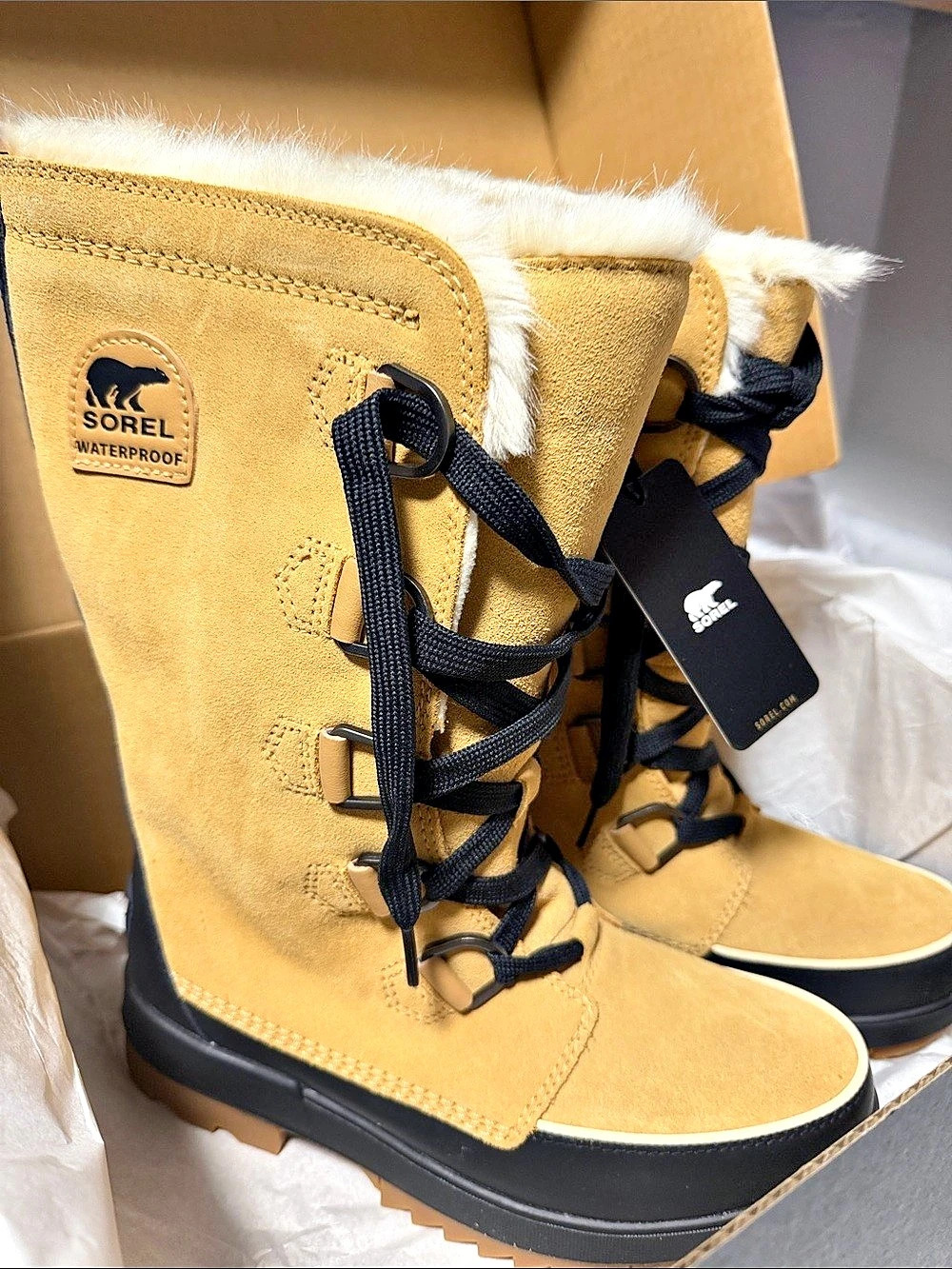 NWT Sorel Tivoli IV Tall WP Tall Waterproof Boots Brown US 9.5